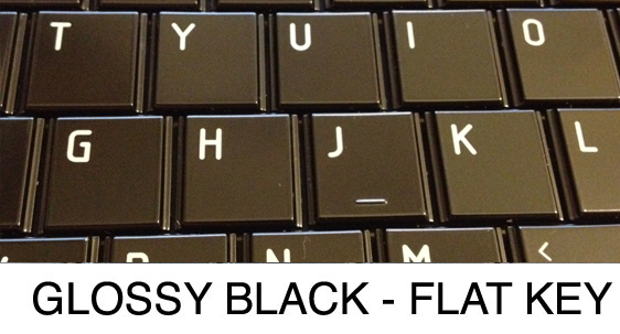 Glossy Flat Black Flat Key